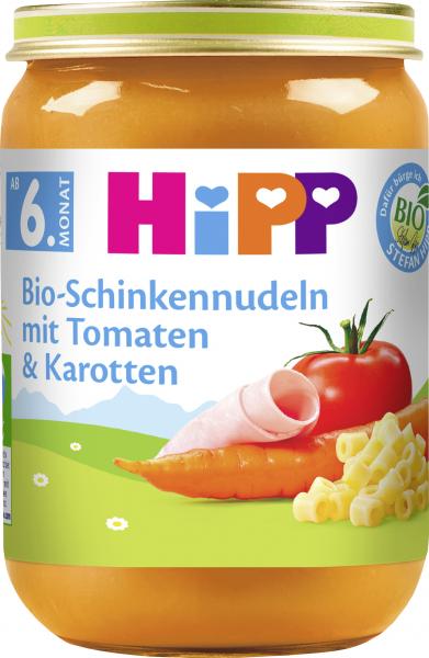 Hipp Bio-Schinkennudeln mit Tomaten & Karotten