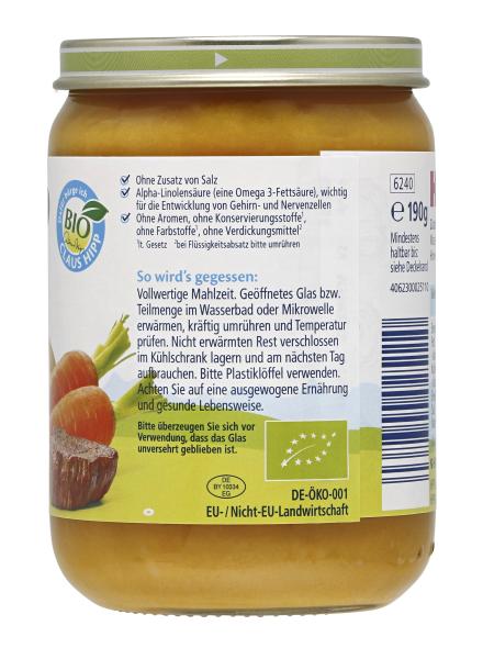 Hipp Karotten mit Kartoffeln & Bio-Rind