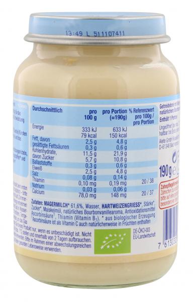 Alete Grießbrei mit Vanille