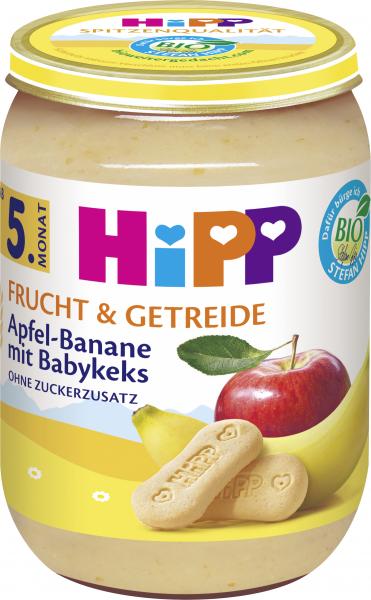 Hipp Frucht & Getreide Apfel-Banane mit Babykeks