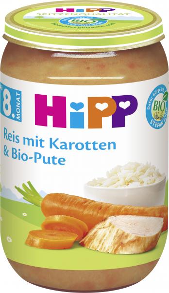 Hipp Reis mit Karotten & Bio Pute
