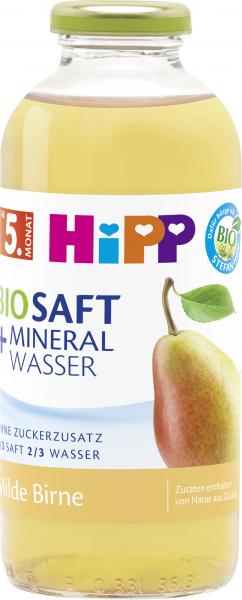 Hipp Bio Saft & Mineralwasser Erfrischungsgetränk milde Birne still