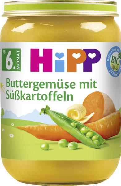 Hipp Bio Buttergemüse mit Süßkartoffeln 