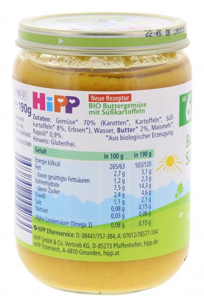 Hipp Bio Buttergemüse mit Süßkartoffeln