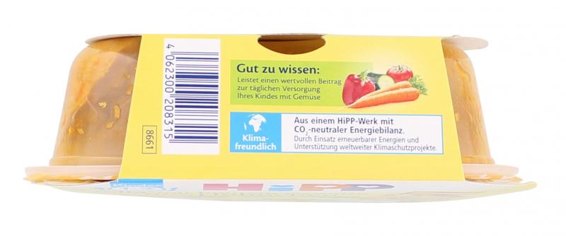 Hipp Kinder Bio Teller Paella mit buntem Gemüse und Bio-Hühnchen