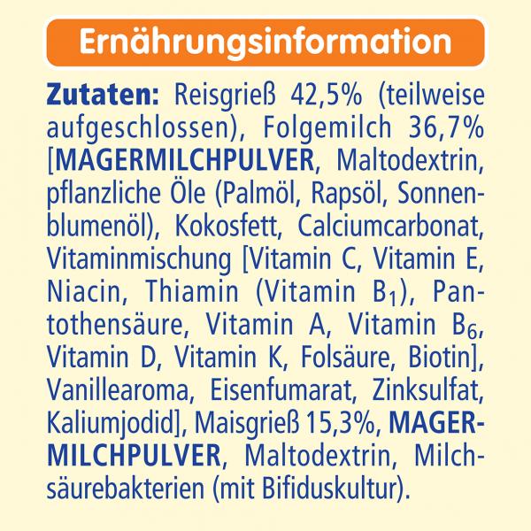 Nestlé Beba Milchbrei, Grieß, nach dem 4. Monat, Faltschachtel