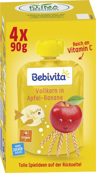 Bebivita Quetschie Vollkorn in Apfel-Banane