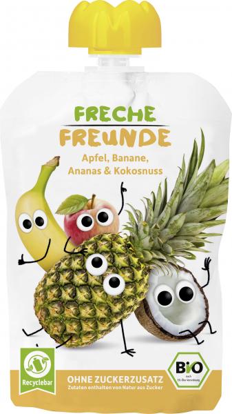 Freche Freunde Quetschie Apfel-Banane-Ananas & Kokosnuss