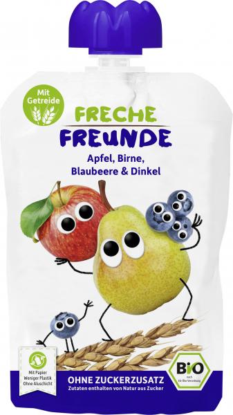 Freche Freunde Quetschie Apfel-Birne-Blaubeere & Dinkel