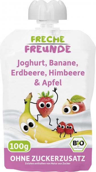 Freche Freunde Quetschie Joghurt-Banane-Erdbeere-Himbeere-Apfel