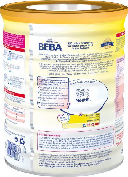 Nestle Beba Optipro Kindermilch Ab Dem 2 Geburtstag Online Kaufen