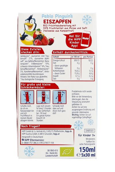 Hipp Kinder Eiszapfen Rote Früchtchen 