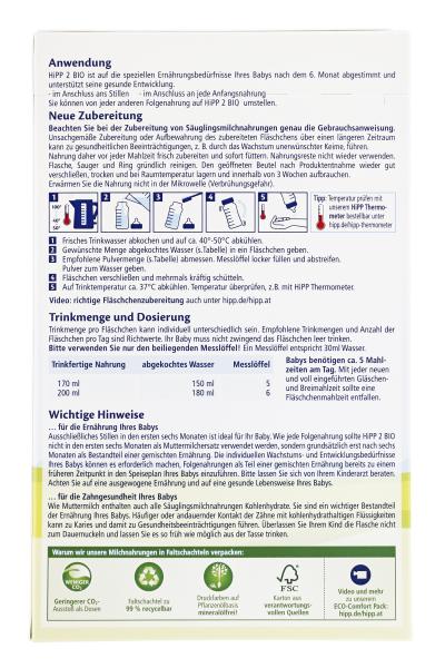 Hipp Bio 2 Folgemilch 