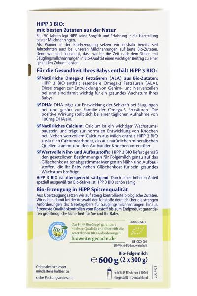 Hipp 3 Bio Folgemilch