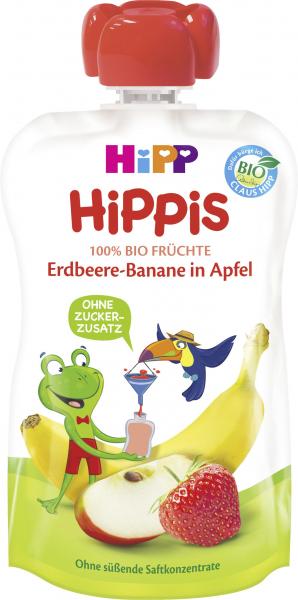 Hipp Hippis Erdbeere-Banane in Apfel 
