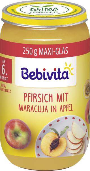 Bebivita Früchte Pfirsich mit Maracuja in Apfel