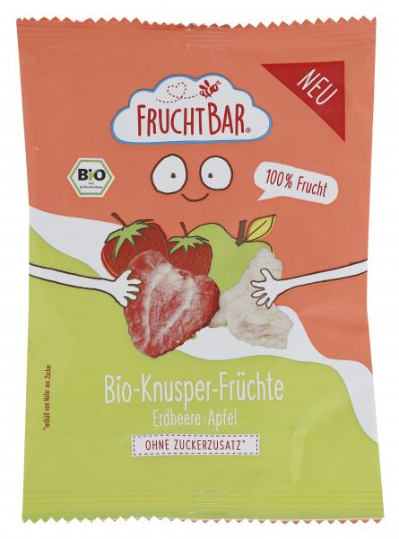 FruchtBar Bio Knusper-Früchte Erdbeere-Apfel