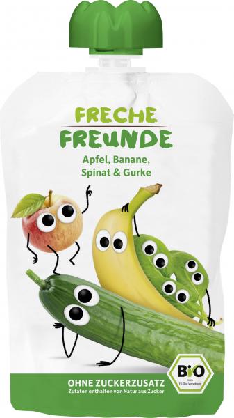 Freche Freunde Quetschie Apfel, Banane, Spinat & Gurke