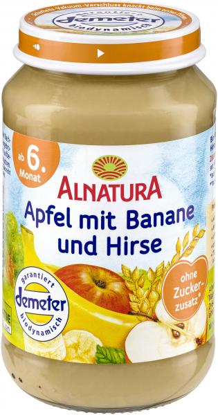 Alnatura Apfel mit Banane und Hirse