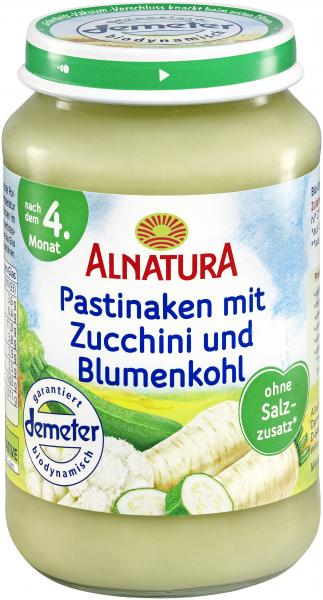 Alnatura Pastinaken mit Zucchini und Blumenkohl