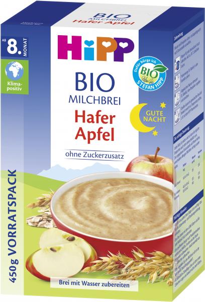 Hipp Bio Milchbrei Gute-Nacht Hafer Apfel