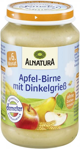 Alnatura Bio Apfel-Birne mit Dinkelgrieß
