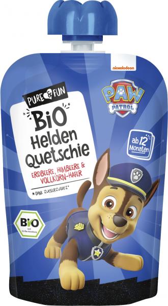 Pure & Fun Bio Helden Quetschie Erdbeere-Himbeere & Vollkorn-Hafer