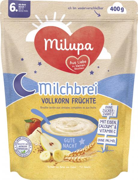 Milupa Gute Nacht Milchbrei Vollkorn Früchte