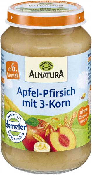 Alnatura Bio Apfel- Pfirsich mit 3-Korn