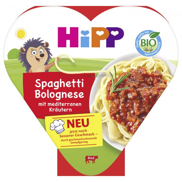Hipp Kinder-Teller Spaghetti Bolognese mit mediterranen Kräutern