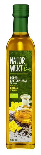 NaturWert Bio Rapsöl kaltgepresst