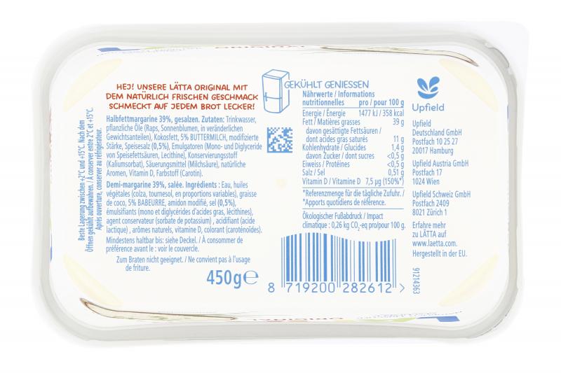 Lätta Original Halbfettmargarine