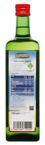 Rapsgold Reines Rapsöl 