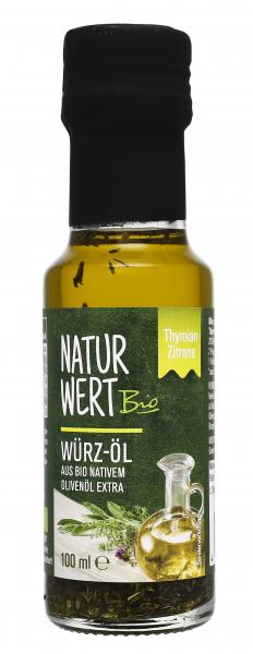 NaturWert Bio Würz-Olivenöl Zitrone-Thymian