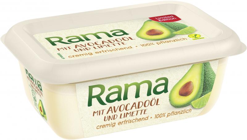 Rama mit Avocadoöl und Limette