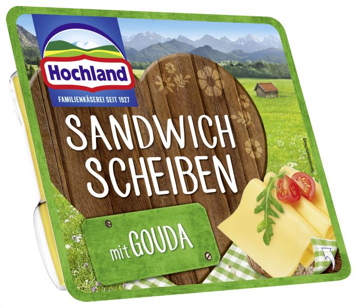 Hochland Sandwich Scheiben mit Gouda
