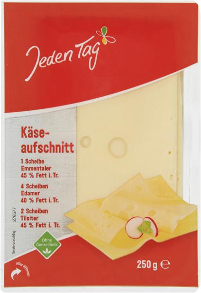 Jeden Tag Käse-Aufschnitt