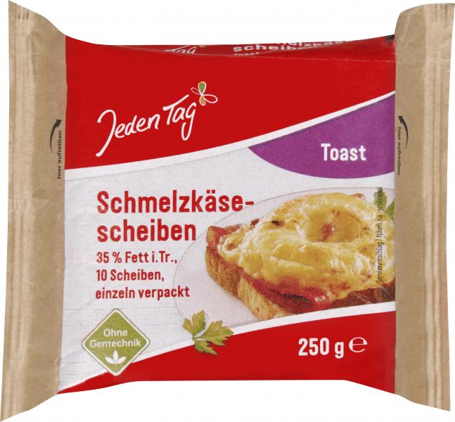 Jeden Tag Schmelzkäse-Scheiben Toast