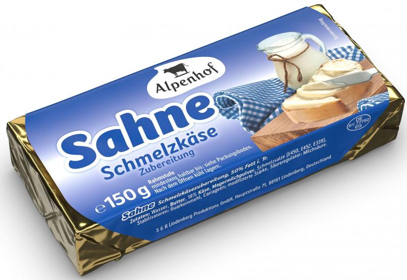 Alpenhof Schmelzkäsezubereitung Sahne