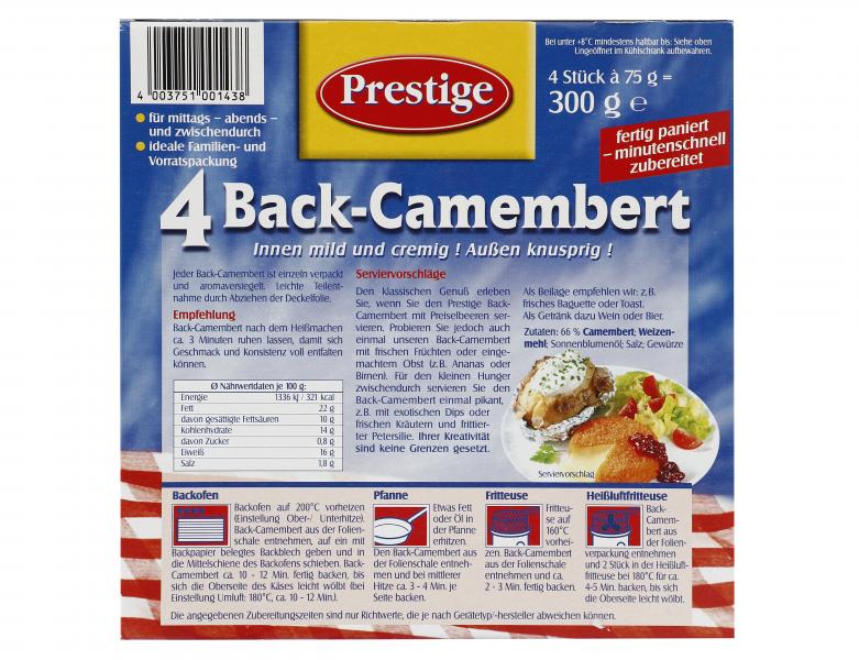 Prestige Back-Camembert