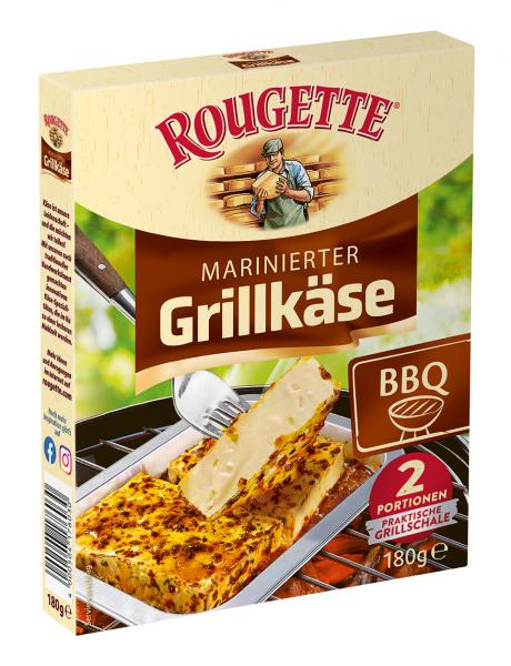 Rougette marinierter Grillkäse BBQ