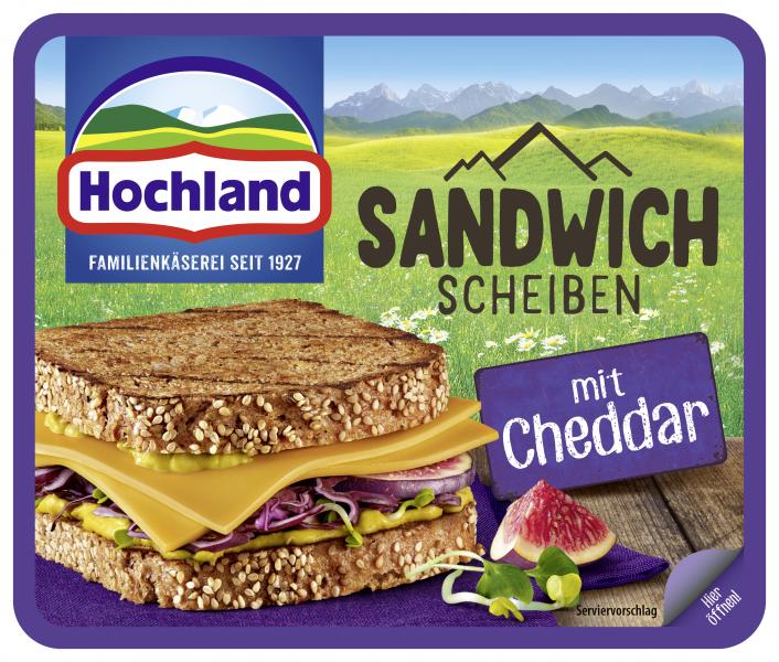 Hochland Sandwich Scheiben mit Cheddar