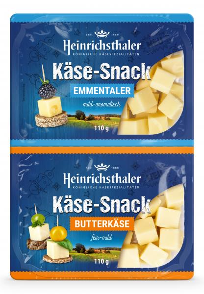 Heinrichsthaler Käse-Snack Emmentaler + Butterkäse