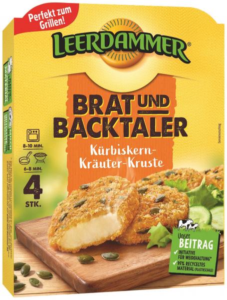 Leerdammer Brat-und Backtaler Kürbiskern-Kräuter-Kruste