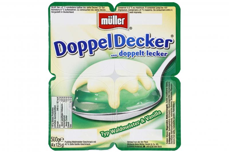 Müller DoppelDecker Waldmeister & Vanilla