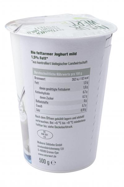 NaturWert Bio Fettarmer Joghurt mild 1,5% Fett