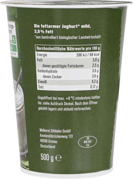NaturWert Bio Joghurt mild 3,8%