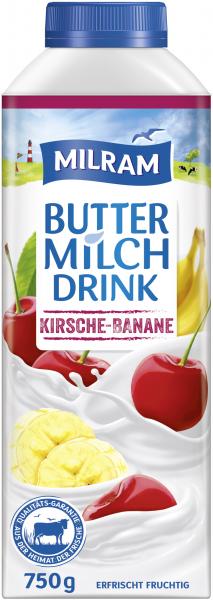 Milram Buttermilch Drink Kirsche-Banane
