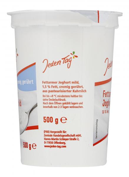 Jeden Tag Fettarmer Joghurt mild 1,5%