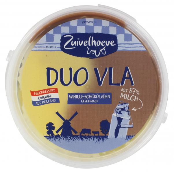 Zuivelhoeve Duo Vla Vanille-Schokolade